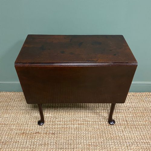 GEORGIAN MAHOGANY DROP LEAF ANTIQUE SIDE TABLE - ADDITIONAL PHOTO 7