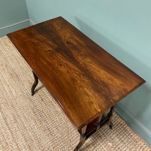 QUALITY VICTORIAN ROSEWOOD ANTIQUE SIDE TABLE - ADDITIONAL PHOTO 2
