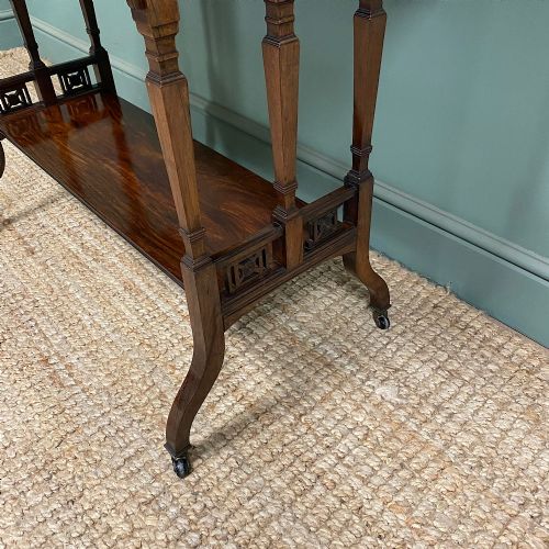 QUALITY VICTORIAN ROSEWOOD ANTIQUE SIDE TABLE - ADDITIONAL PHOTO 3