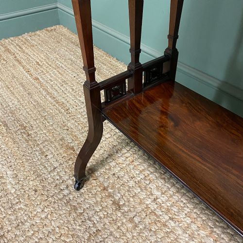 QUALITY VICTORIAN ROSEWOOD ANTIQUE SIDE TABLE - ADDITIONAL PHOTO 5