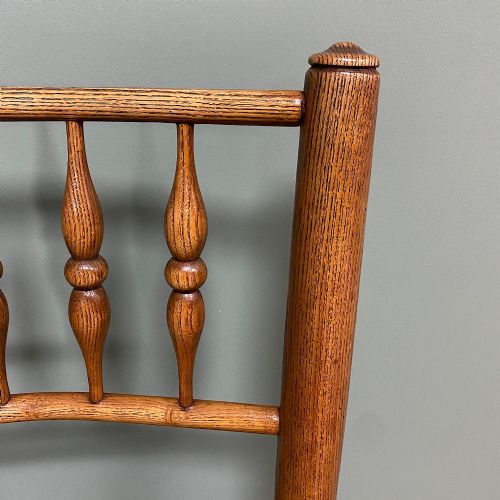 8 GEORGIAN ELM COUNTRY HOUSE ANTIQUE CHAIRS - ADDITIONAL PHOTO 2