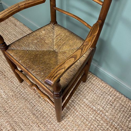 8 GEORGIAN ELM COUNTRY HOUSE ANTIQUE CHAIRS - ADDITIONAL PHOTO 3