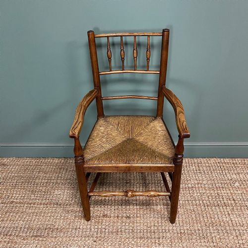 8 GEORGIAN ELM COUNTRY HOUSE ANTIQUE CHAIRS - ADDITIONAL PHOTO 4