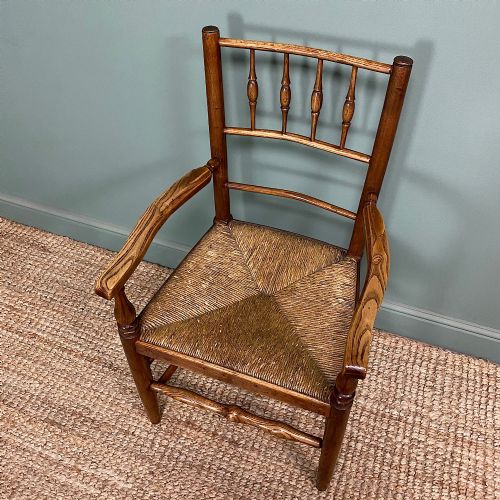 8 GEORGIAN ELM COUNTRY HOUSE ANTIQUE CHAIRS - ADDITIONAL PHOTO 7