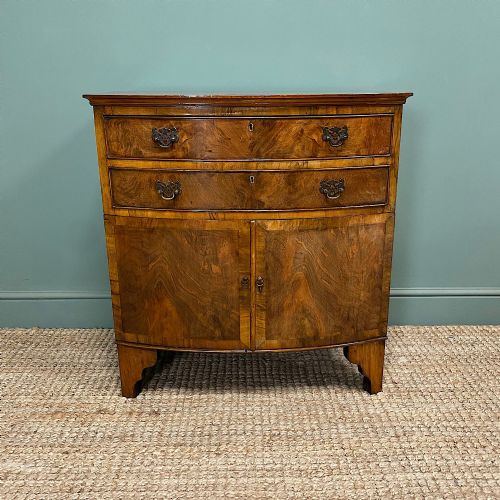 quality edwardian walnut antique cabinet - CATEGORY: ANTIQUE CUPBOARDS - DATED EDWARDIAN