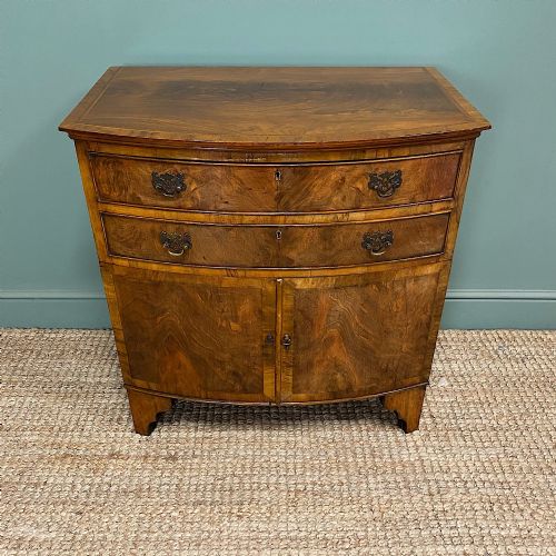 QUALITY EDWARDIAN WALNUT ANTIQUE CABINET - ADDITIONAL PHOTO 1
