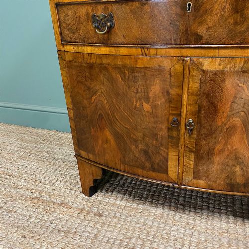 QUALITY EDWARDIAN WALNUT ANTIQUE CABINET - ADDITIONAL PHOTO 2