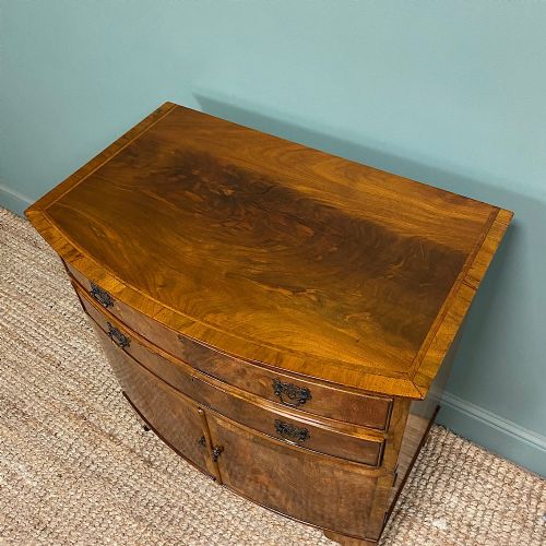 QUALITY EDWARDIAN WALNUT ANTIQUE CABINET - ADDITIONAL PHOTO 3