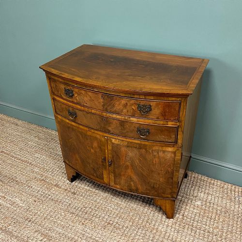 QUALITY EDWARDIAN WALNUT ANTIQUE CABINET - ADDITIONAL PHOTO 4