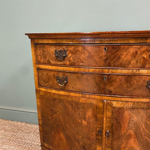 QUALITY EDWARDIAN WALNUT ANTIQUE CABINET - ADDITIONAL PHOTO 5