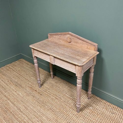 QUALITY VICTORIAN OAK ANTIQUE HALL TABLE - ADDITIONAL PHOTO 3