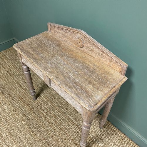 QUALITY VICTORIAN OAK ANTIQUE HALL TABLE - ADDITIONAL PHOTO 4