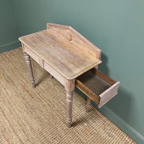 QUALITY VICTORIAN OAK ANTIQUE HALL TABLE - ADDITIONAL PHOTO 6