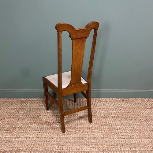SET OF 6 VICTORIAN OAK ANTIQUE DINING CHAIRS - ADDITIONAL PHOTO 7
