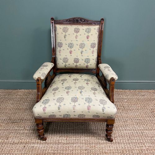 quality victorian antique armchair - CATEGORY: ANTIQUE CHAIRS - DATED VICTORIAN