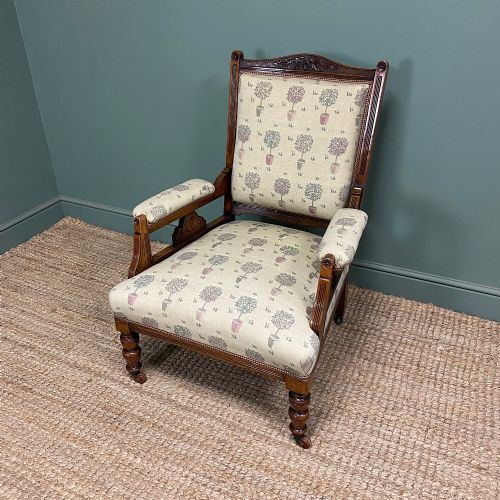 QUALITY VICTORIAN ANTIQUE ARMCHAIR - ADDITIONAL PHOTO 4