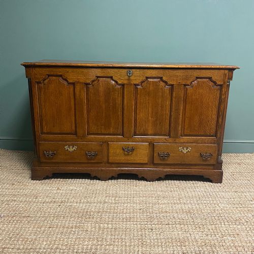 country period oak antique mule chest - CATEGORY: ANTIQUE CHESTS - DATED 18TH CENTURY