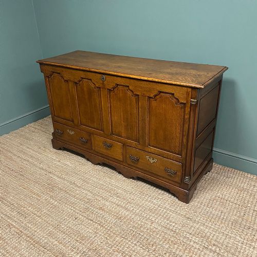 COUNTRY PERIOD OAK ANTIQUE MULE CHEST - ADDITIONAL PHOTO 1