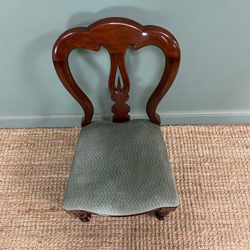 SET OF SIX VICTORIAN MAHOGANY ANTIQUE DINING CHAIRS - ADDITIONAL PHOTO 1