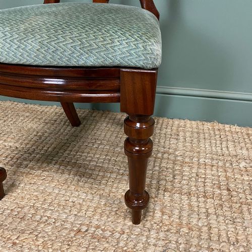 SET OF SIX VICTORIAN MAHOGANY ANTIQUE DINING CHAIRS - ADDITIONAL PHOTO 3