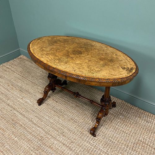 MAGNIFICENT VICTORIAN WALNUT ANTIQUE CENTRE TABLE - ADDITIONAL PHOTO 3