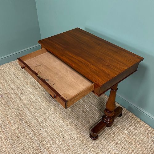 QUALITY MAHOGANY REGENCY ANTIQUE WRITING TABLE - ADDITIONAL PHOTO 2