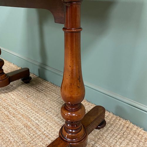 QUALITY MAHOGANY REGENCY ANTIQUE WRITING TABLE - ADDITIONAL PHOTO 3