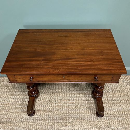 QUALITY MAHOGANY REGENCY ANTIQUE WRITING TABLE - ADDITIONAL PHOTO 6