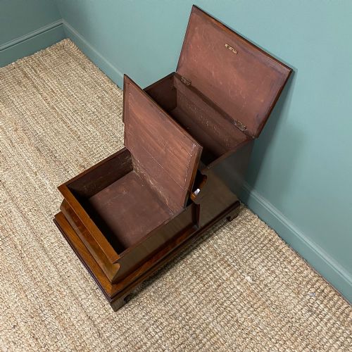 STUNNING VICTORIAN MAHOGANY ANTIQUE LIBRARY STEPS BED STEPS - ADDITIONAL PHOTO 1