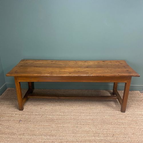 LARGE PERIOD ELM ANTIQUE FARMHOUSE TABLE - ADDITIONAL PHOTO 4