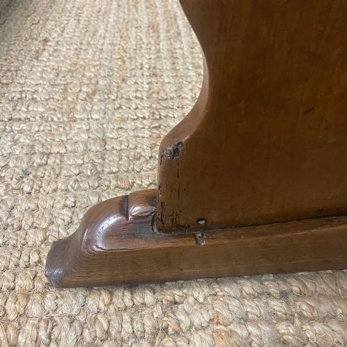 PAIR OF PERIOD ELM ANTIQUE BENCHES - ADDITIONAL PHOTO 2