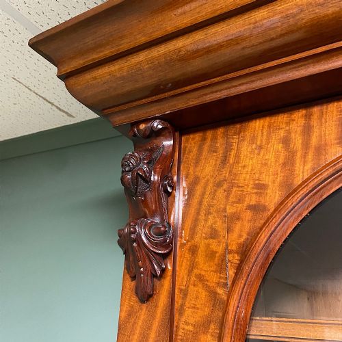 SPECTACULAR VICTORIAN ANTIQUE LIBRARY BOOKCASE - ADDITIONAL PHOTO 1