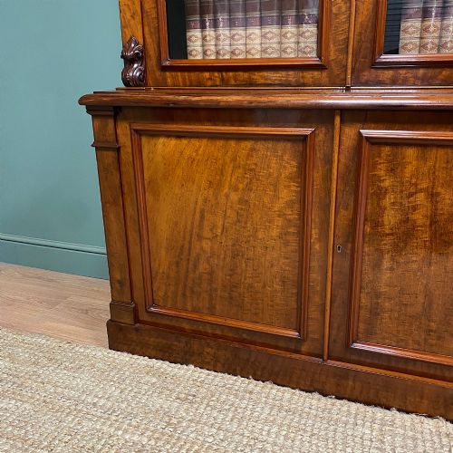 SPECTACULAR VICTORIAN ANTIQUE LIBRARY BOOKCASE - ADDITIONAL PHOTO 3