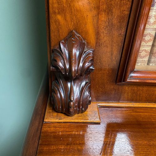 SPECTACULAR VICTORIAN ANTIQUE LIBRARY BOOKCASE - ADDITIONAL PHOTO 4