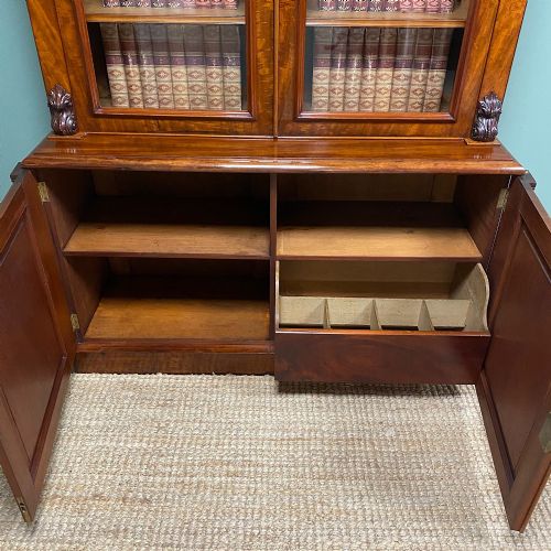 SPECTACULAR VICTORIAN ANTIQUE LIBRARY BOOKCASE - ADDITIONAL PHOTO 5
