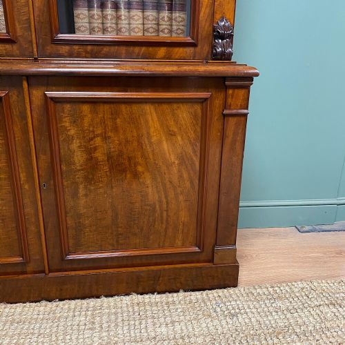 SPECTACULAR VICTORIAN ANTIQUE LIBRARY BOOKCASE - ADDITIONAL PHOTO 8