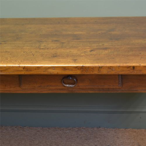 HUGE SOLID OAK FRENCH VICTORIAN ANTIQUE REFECTORY TABLE - ADDITIONAL PHOTO 2