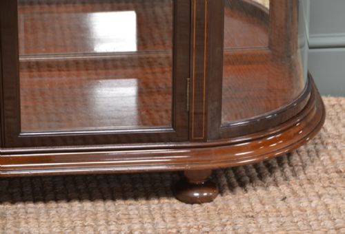 HIGH QUALITY VICTORIAN MAHOGANY ANTIQUE DISPLAY CABINET - ADDITIONAL PHOTO 1