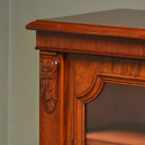 MAGNIFICENT HUGE VICTORIAN 4 DOOR GLAZED MAHOGANY ANTIQUE LIBRARY BOOKCASE - ADDITIONAL PHOTO 4