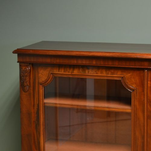 MAGNIFICENT HUGE VICTORIAN 4 DOOR GLAZED MAHOGANY ANTIQUE LIBRARY BOOKCASE - ADDITIONAL PHOTO 6
