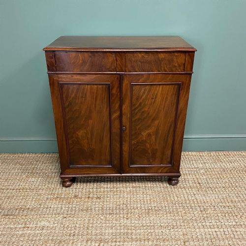 spectacular regency mahogany antique collectors cabinet - CATEGORY: ANTIQUE CABINETS - DATED REGENCY