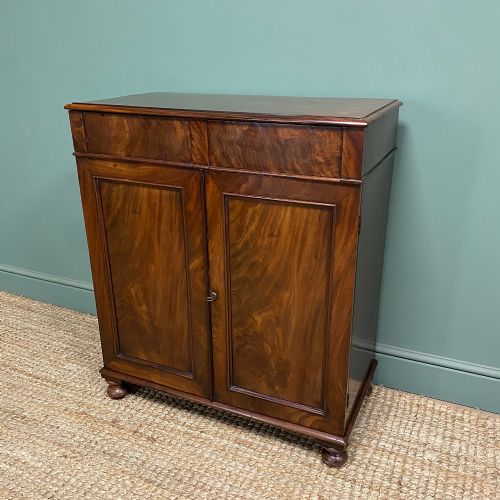 SPECTACULAR REGENCY MAHOGANY ANTIQUE COLLECTORS CABINET - ADDITIONAL PHOTO 4