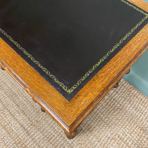 QUALITY VICTORIAN OAK ANTIQUE DESK - ADDITIONAL PHOTO 3