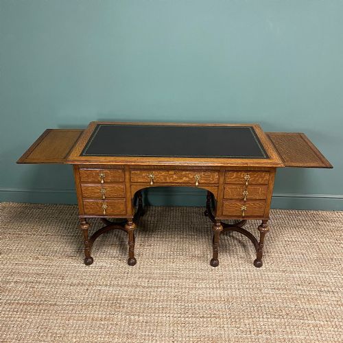QUALITY VICTORIAN OAK ANTIQUE DESK - ADDITIONAL PHOTO 6