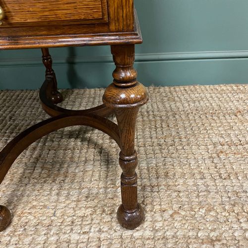 QUALITY VICTORIAN OAK ANTIQUE DESK - ADDITIONAL PHOTO 10