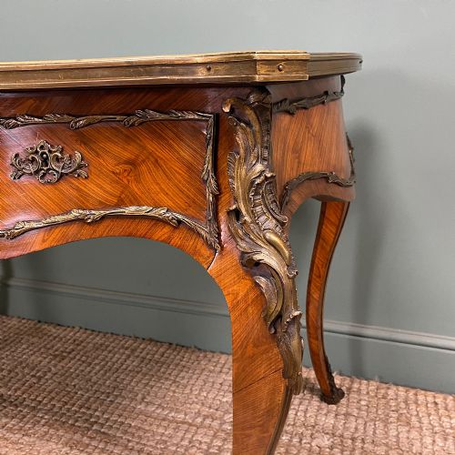 SPECTACULAR KINGWOOD ANTIQUE WRITING TABLE - ADDITIONAL PHOTO 4