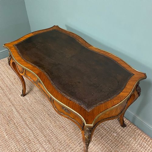 SPECTACULAR KINGWOOD ANTIQUE WRITING TABLE - ADDITIONAL PHOTO 6