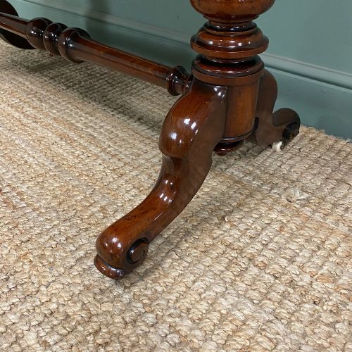 VICTORIAN MAHOGANY ANTIQUE WRITING TABLE - ADDITIONAL PHOTO 1