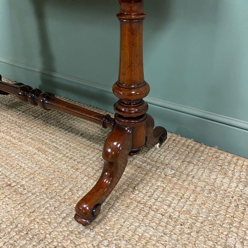 VICTORIAN MAHOGANY ANTIQUE WRITING TABLE - ADDITIONAL PHOTO 3