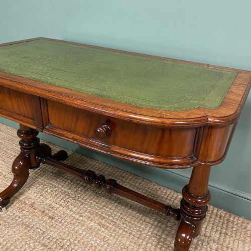 VICTORIAN MAHOGANY ANTIQUE WRITING TABLE - ADDITIONAL PHOTO 4